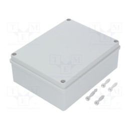 1 pcs x PAWBOL - S-BOX 516 - Enclosure: multipurpose, X: 190mm, Y: 240mm, Z: 90mm, grey, IP65