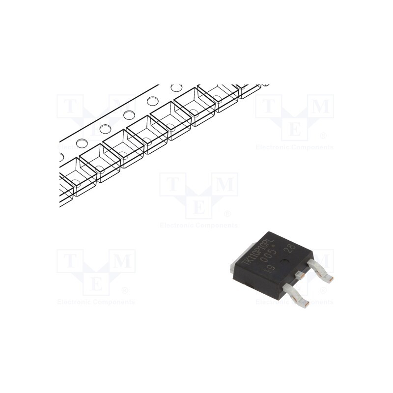 1 pcs x TOSHIBA - TK110P10PL,RQ(S2 - Transistor: N-MOSFET, unipolar, 100V, 60A, Idm: 160A, 75W, DPAK