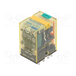 1 pcs x IDEC - RU2S-D24 - Relay: electromagnetic, DPDT, Ucoil: 24VDC, Icontacts max: 10A