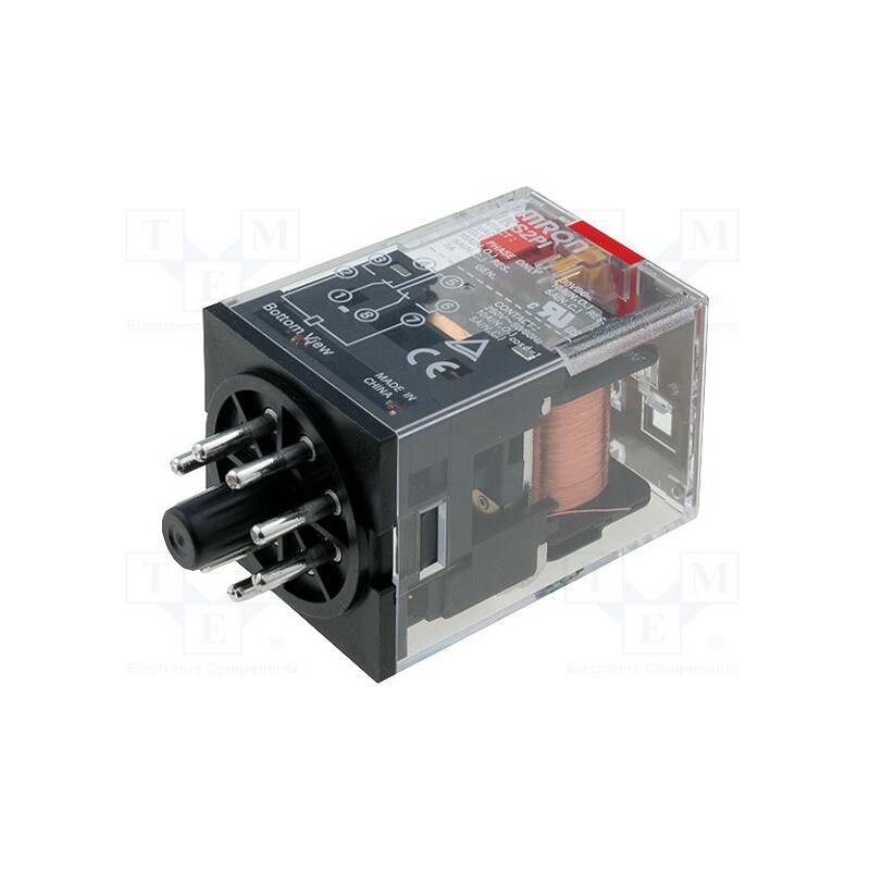 1 pcs x OMRON - MKS2PI 230VAC - Relay: electromagnetic, DPDT, Ucoil: 230VAC, Icontacts max: 10A