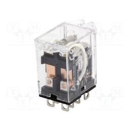 1 pcs x OMRON - LY2F-24DC - Relay: electromagnetic, DPDT, Ucoil: 24VDC, Icontacts max: 10A