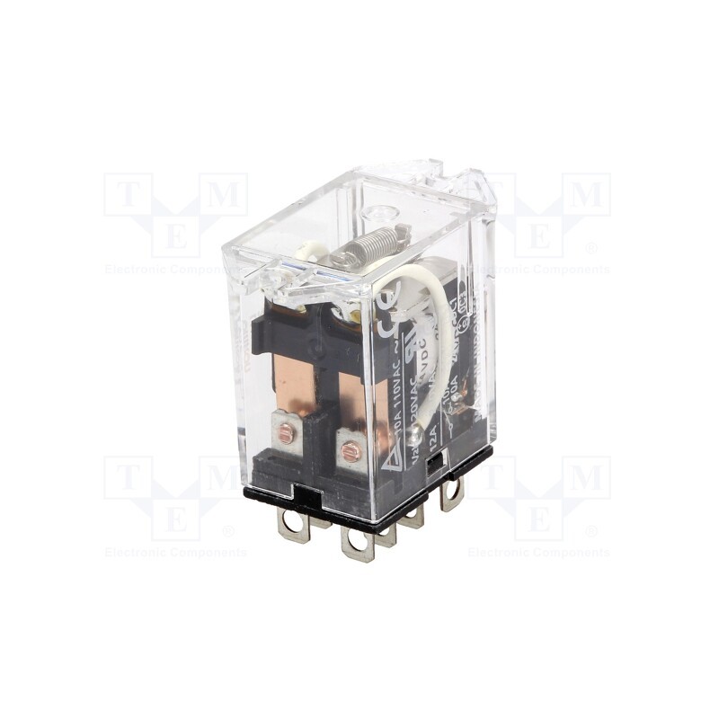 1 pcs x OMRON - LY2F-24DC - Relay: electromagnetic, DPDT, Ucoil: 24VDC, Icontacts max: 10A