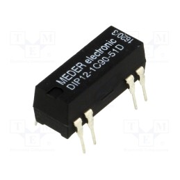 1 pcs x MEDER - DIP12-1C90-51D - Relay: reed switch, SPDT, Ucoil: 12VDC, 0.5A, max.100VDC, 290mW, PCB