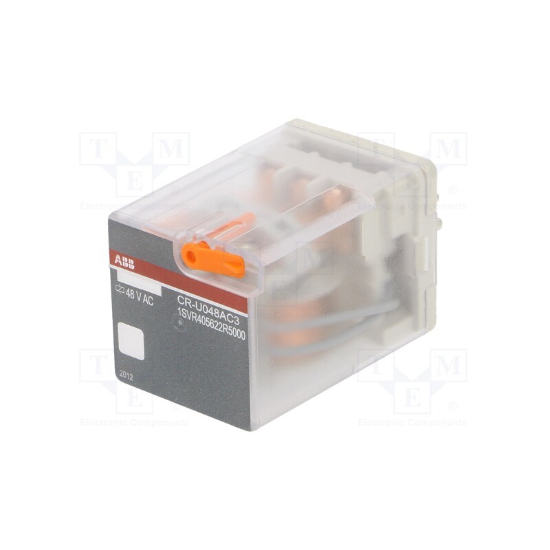 1 pcs x ABB - 1SVR405622R5000 - Relay: electromagnetic, 3PDT, Ucoil: 48VAC, Icontacts max: 10A