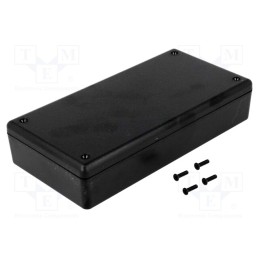 1 pcs x HAMMOND - 1599EBK - Enclosure: multipurpose, X: 85mm, Y: 170mm, Z: 35mm, 1599, ABS, black