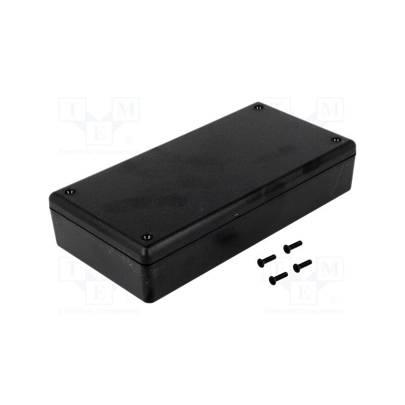1 pcs x HAMMOND - 1599EBK - Enclosure: multipurpose, X: 85mm, Y: 170mm, Z: 35mm, 1599, ABS, black