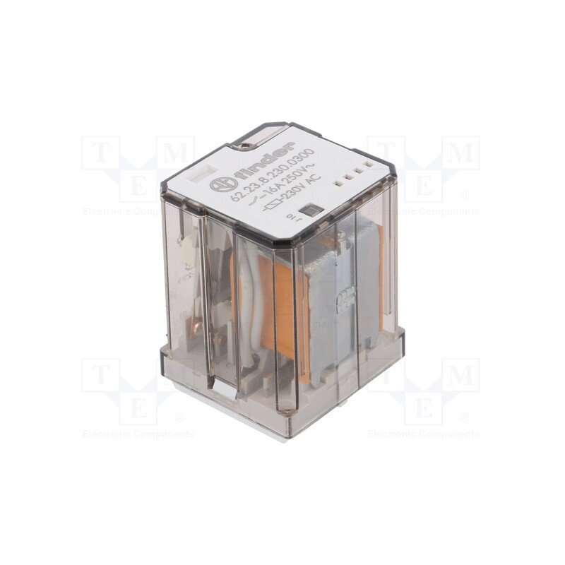 1 pcs x FINDER - 62.23.8.230.0300 - Relay: electromagnetic, 3PST-NO, Ucoil: 230VAC, Icontacts max: 30A