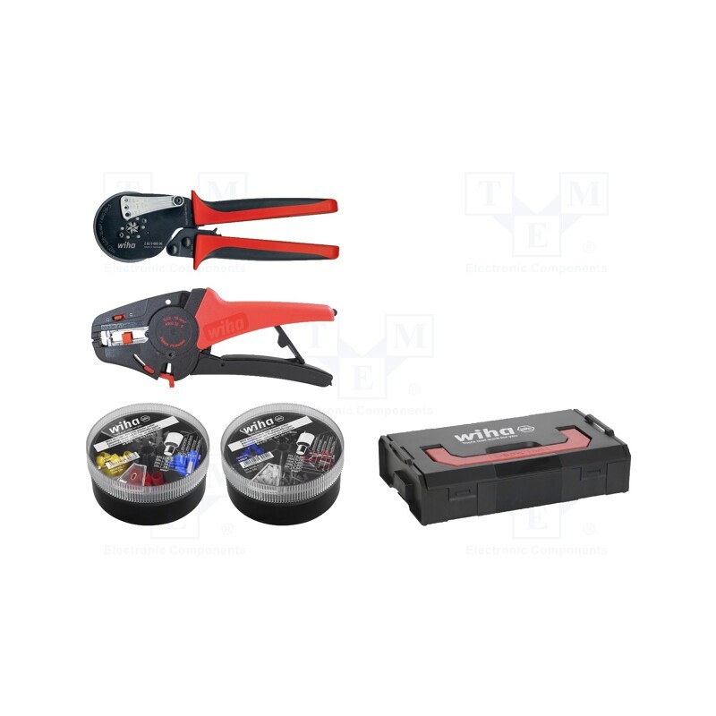 1 set x WIHA - 43987 - Kit: for crimping push-on connectors, terminal crimping