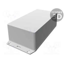 1 pcs x HAMMOND - 1591XXDFLGY - Enclosure: multipurpose, X: 82mm, Y: 152mm, Z: 50mm, 1591XX, ABS, grey