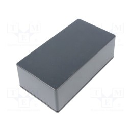 1 pcs x HAMMOND - 1591XXDBK - Enclosure: multipurpose, X: 82mm, Y: 152mm, Z: 50mm, 1591XX, ABS, IP54