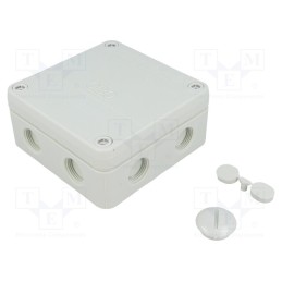 1 pcs x OBO BETTERMANN - B 9 T M - Enclosure: junction box, X: 110mm, Y: 110mm, Z: 51mm, IP67