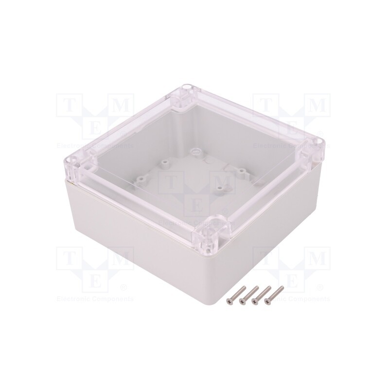 1 pcs x KRADEX - ZP135.135.60JPH TM PC - Enclosure: multipurpose, X: 135mm, Y: 135mm, Z: 60mm, ZP, light grey