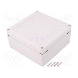 1 pcs x KRADEX - ZP135.135.60JH TM PC - Enclosure: multipurpose, X: 135mm, Y: 135mm, Z: 60mm, ZP, light grey