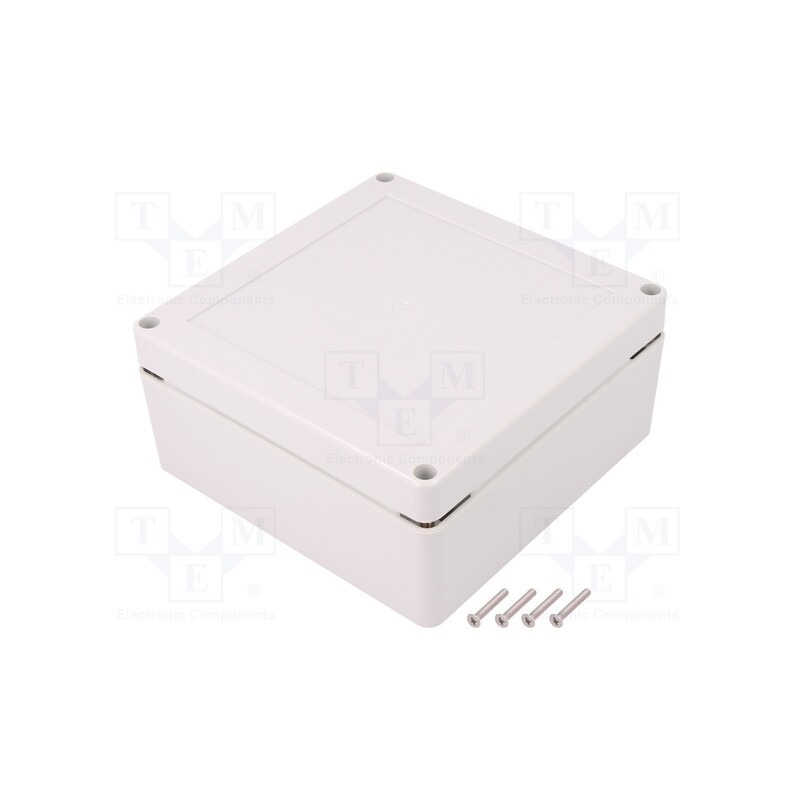 1 pcs x KRADEX - ZP135.135.60JH TM PC - Enclosure: multipurpose, X: 135mm, Y: 135mm, Z: 60mm, ZP, light grey