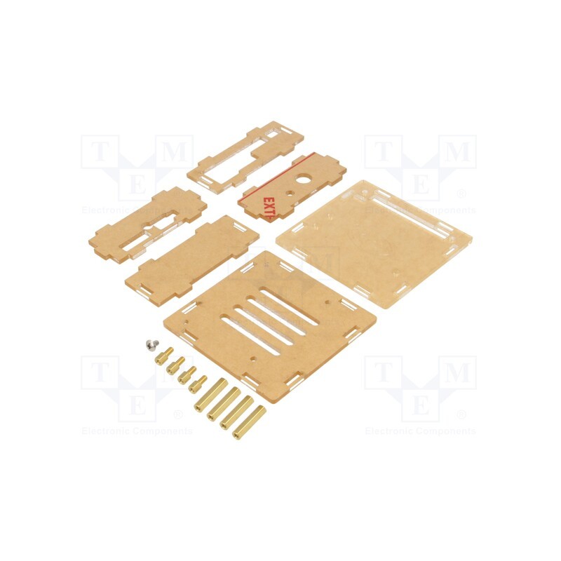 1 pcs x SINOVOIP - BPI-M2+ ACRYLIC BOX - Enclosure: for computer, BANANA-PI-M2+, plexiglass PMMA