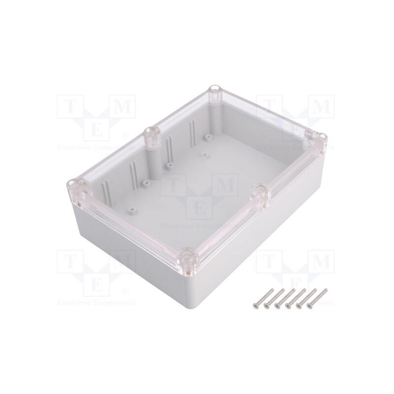 1 pcs x KRADEX - Z74JPH TM ABS - Enclosure: multipurpose, X: 126mm, Y: 176mm, Z: 55mm, ABS, grey, IP65