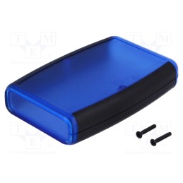 1 pcs x HAMMOND - 1553BTBUBK - Enclosure: multipurpose, X: 79mm, Y: 117mm, Z: 24mm, 1553, ABS, blue