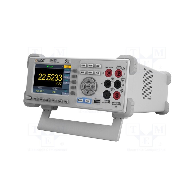 1 pcs x OWON - XDM3051 - Benchtop multimeter, LCD 4', Sampling: 150x/s, True RMS AC