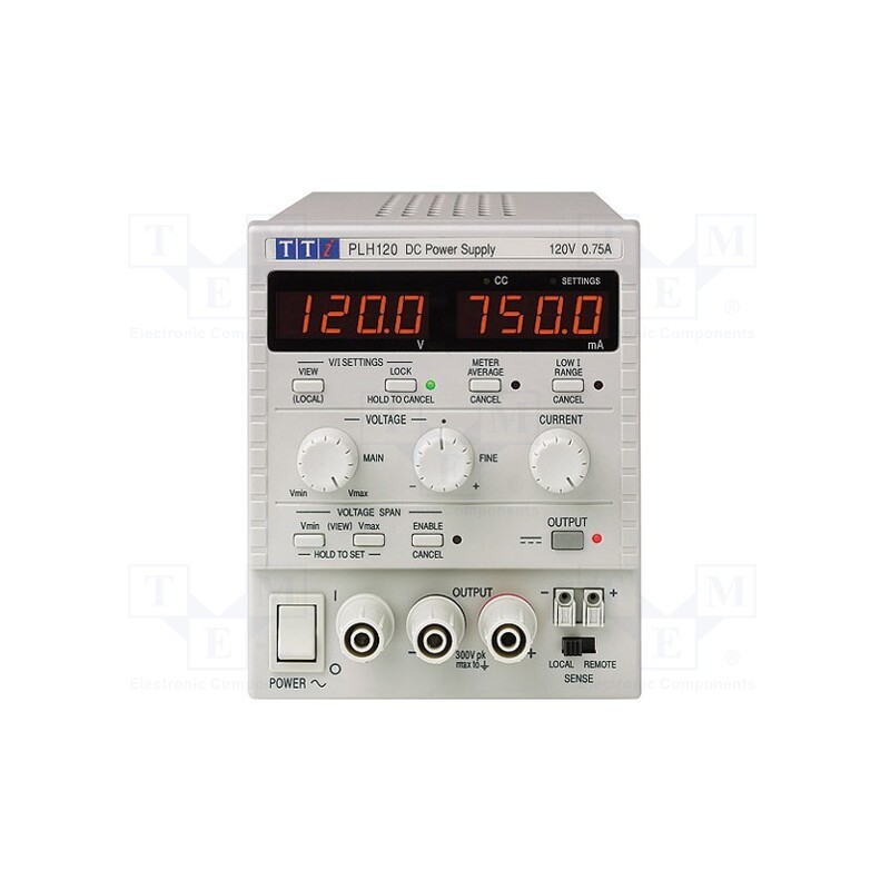 1 pcs x AIM-TTI - PLH120 - Power supply: laboratory, single-channel,linear, 0÷120VDC, PLH