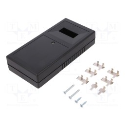 1 pcs x MASZCZYK - KM-103A/BK - Enclosure: multipurpose, X: 93mm, Y: 190mm, Z: 41mm, ABS, black