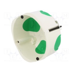 1 pcs x SCHNEIDER ELECTRIC - IMT35034 - Enclosure: junction box, Ø: 88mm, Z: 47mm, plaster embedded, IP40