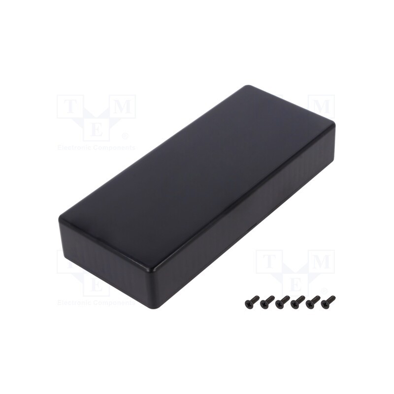 1 pcs x HAMMOND - 1591HBK - Enclosure: multipurpose, X: 71mm, Y: 165mm, Z: 29mm, 1591, ABS, black