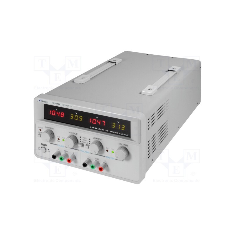 1 pcs x TWINTEX - TP-30102 - Power supply: laboratory, linear,multi-channel, 0÷30VDC, 0÷10A