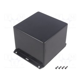 1 pcs x HAMMOND - 1591VSFLBK - Enclosure: multipurpose, X: 120mm, Y: 120mm, Z: 90mm, 1591S, ABS, IP54
