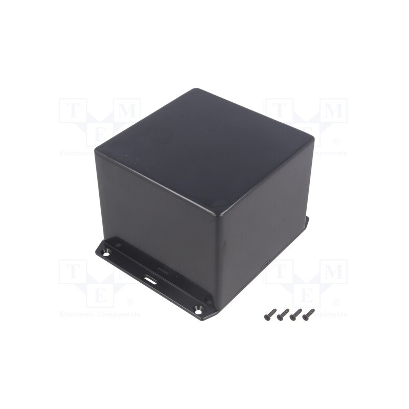 1 pcs x HAMMOND - 1591VSFLBK - Enclosure: multipurpose, X: 120mm, Y: 120mm, Z: 90mm, 1591S, ABS, IP54