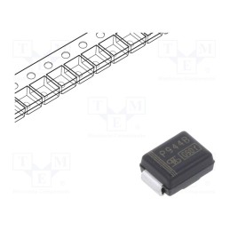 1 pcs x TAIWAN SEMICONDUCTOR - 1PGSMB5944 - Diode: Zener, 3W, 62V, 24mA, SMD, , SMB, single diode