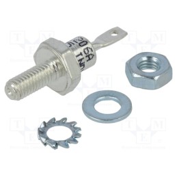 1 pcs x VISHAY - VS-1N1206A - Diode: rectifying, 600V, 1.35V, 12A, cathode to stud, DO203AA,