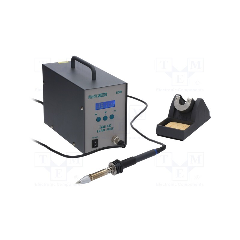 1 pcs x QUICK - QUICK 206D - Soldering station, Station power: 320W, 80÷550°C, ESD