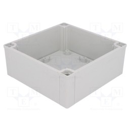 1 pcs x FIBOX - 6181508 ABS125H / A125H - Enclosure: enclosure base, X: 130mm, Y: 130mm, Z: 50mm, MNX, ABS, grey