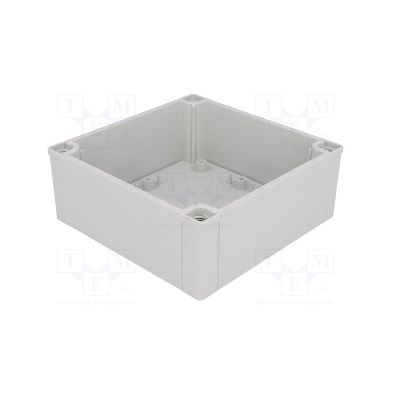 1 pcs x FIBOX - 6181508 ABS125H / A125H - Enclosure: enclosure base, X: 130mm, Y: 130mm, Z: 50mm, MNX, ABS, grey