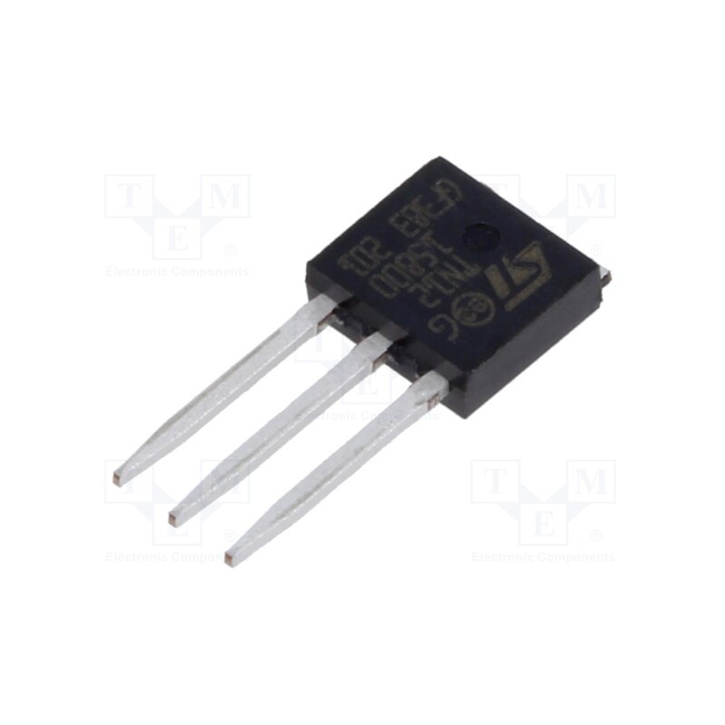 1 pcs x STMicroelectronics - TN1215-800H - Thyristor, 800V, Ifmax: 12A, 8A, Igt: 15mA, IPAK, THT, , Ifsm: 110A