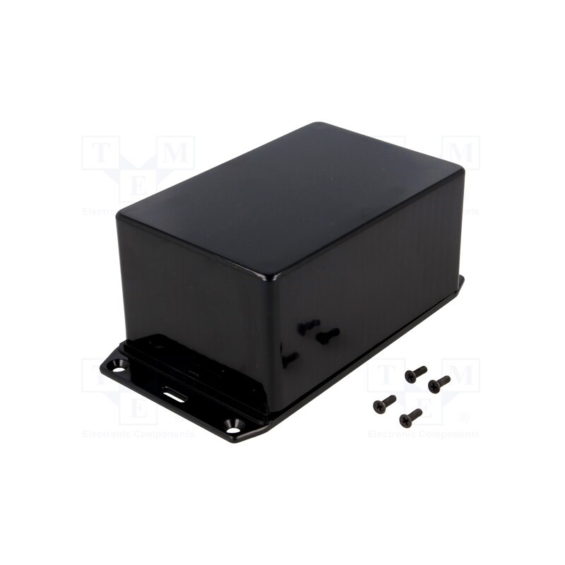 1 pcs x HAMMOND - 1591TFLBK - Enclosure: multipurpose, X: 80mm, Y: 120mm, Z: 59mm, 1591, ABS, black