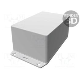 1 pcs x HAMMOND - 1591XXTFLGY - Enclosure: multipurpose, X: 83mm, Y: 123mm, Z: 59mm, 1591XX, ABS, grey