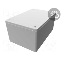 1 pcs x HAMMOND - 1591XXTBK - Enclosure: multipurpose, X: 83mm, Y: 123mm, Z: 59mm, 1591XX, ABS, IP54