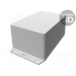 1 pcs x HAMMOND - 1591XXTFLBK - Enclosure: multipurpose, X: 83mm, Y: 123mm, Z: 59mm, 1591XX, ABS, IP54