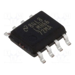 1 pcs x TEXAS INSTRUMENTS - LMH6672MA/NOPB - IC: operational amplifier, 90MHz, Ch: 2, SO8, ±2.5÷6.5VDC,