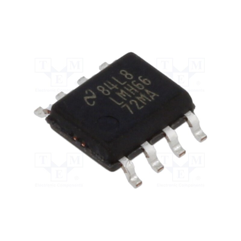1 pcs x TEXAS INSTRUMENTS - LMH6672MA/NOPB - IC: operational amplifier, 90MHz, Ch: 2, SO8, ±2.5÷6.5VDC,