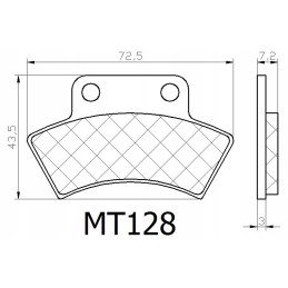 Polaris l 350 400 quadzilla 500 brake pads