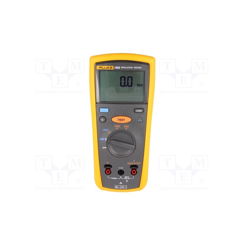 1 pcs x FLUKE - FLUKE 1503 - Meter: insulation resistance, LCD, VAC: 100mV÷600V, 50÷400Hz, IP40