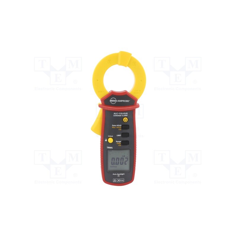1 pcs x BEHA-AMPROBE - ALC-110-EUR - Meter: leakage current, digital,pincers type, LCD, Øcable: 30mm