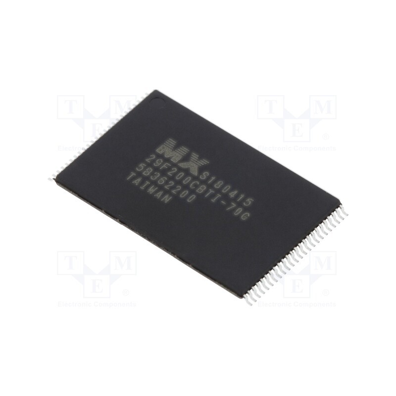 1 pcs x MACRONIX INTERNATIONAL - MX29F200CBTI-70G/TRAY - IC: FLASH memory, 2MbFLASH, 70ns, TSOP48 II, parallel