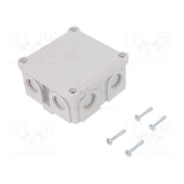 1 pcs x OBO BETTERMANN - B 10 M - Enclosure: junction box, X: 91mm, Y: 91mm, Z: 51mm, duroplast, IP54