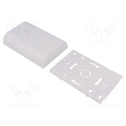 1 pcs x ITALTRONIC - 61.607 - Enclosure: wall mounting, X: 80mm, Y: 120mm, Z: 25mm, ABS, white