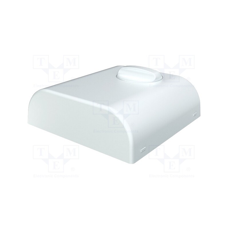 1 pcs x ITALTRONIC - 61.6081 - Enclosure: wall mounting, X: 80mm, Y: 80mm, Z: 25mm, ABS, white