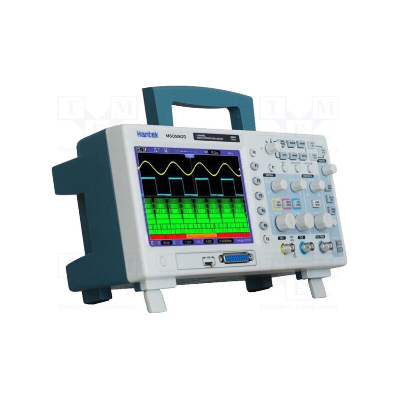 1 pcs x HANTEK - MSO5062D - Oscilloscope: digital, MSO, Ch: 2, 60MHz, 1Gsps, 1Mpts, LCD TFT 7'