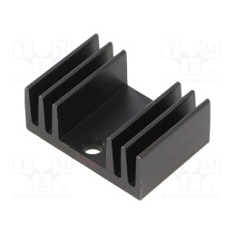 1 pcs x ALUTRONIC - PR19/20/SE - Heatsink: extruded, U, TO220, black, L: 20mm, W: 29mm, H: 12mm, 13.5K/W